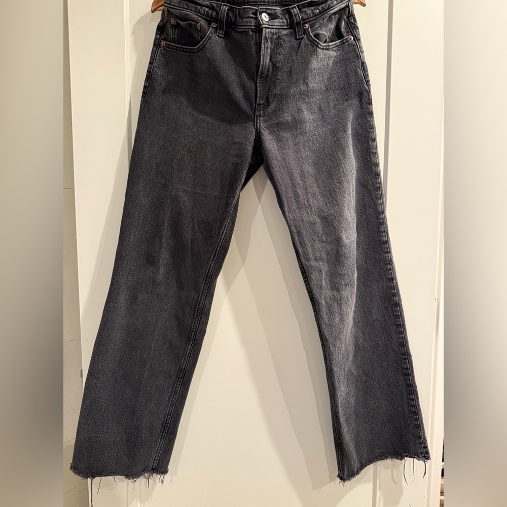Abercrombie & Fitch Women's Gray Straight Leg Jeans